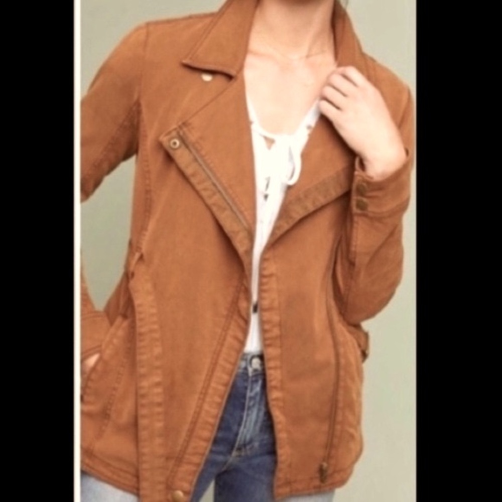 Anthropologie Cognac Jacket